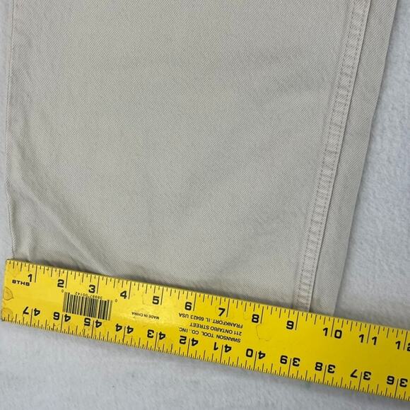 Abercrombie & Fitch Jeans Women's Size 27/4s Cream Mid Rise Rise Pleated - Picture 9 of 11